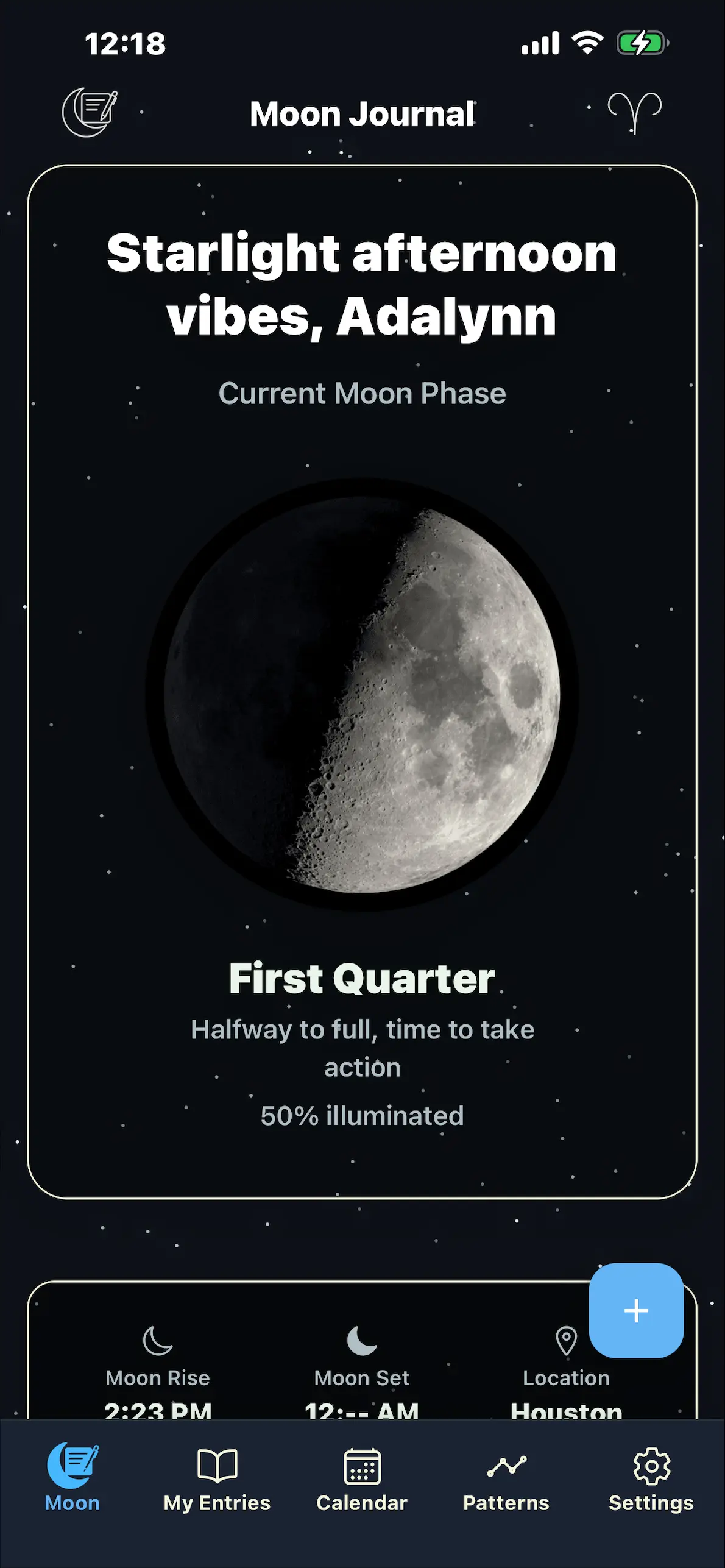 Moon Journal Screenshot